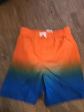 wonder nation Orange Elastic Waist Swim Shorts